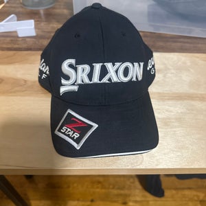 Black Adult Unisex One Size Fits All Srixon Hat (Used)