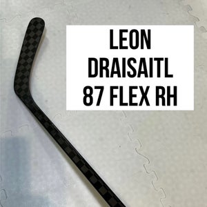Senior(1x)Right Draisaitl 87 Flex PROBLACKSTOCK Toe Pattern Unbranded Pro Stock Hockey Sticks