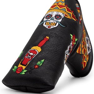 Sugar Skull (No Ribbon) Blade Putter Cover_Quality, Stylish, Affordable Putter Cover