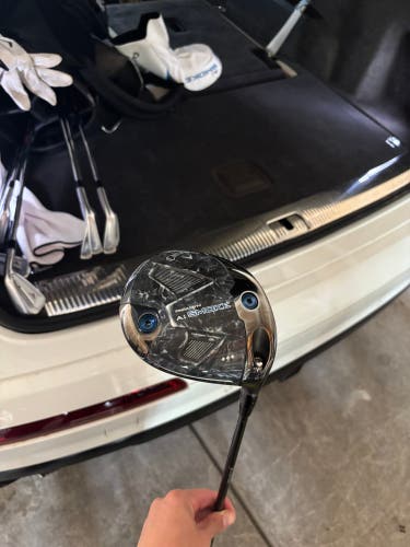 Men's Callaway PARADYM AI SMOKE TRIPLE DIAMOND Right Handed Driver Stiff Flex 9 Loft (Used)