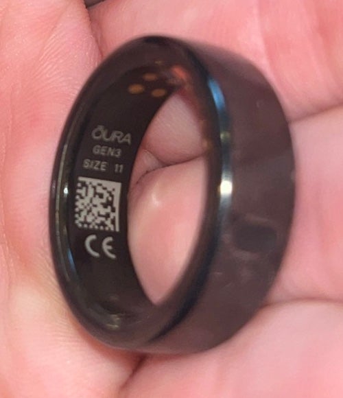 Oura ring Generation 3 black size 11,
