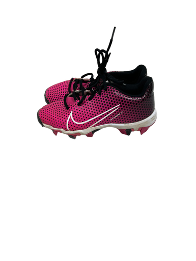 Used Nike Hyperdiamond Jr 3 Black and Pink Softball Cleats 11692-S000133454