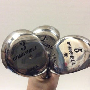 Used Bombshell Ladies 1 3 5 Wood 4 Piece Steel Ladies Golf Club Sets Ladies