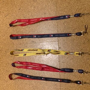 5 vintage brine lacrosse Tommy Hilfiger lanyards