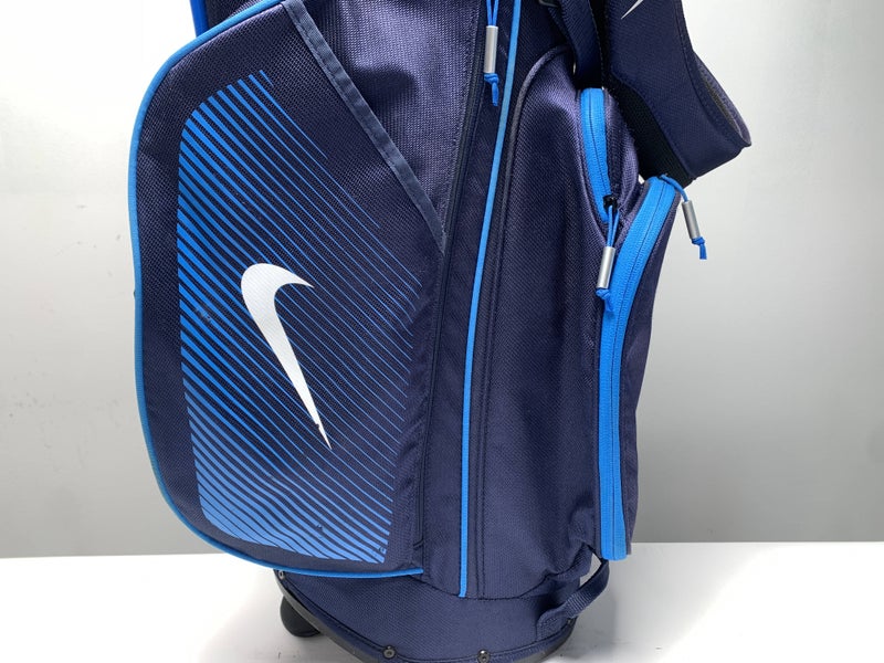 Nike Sport Lite Stand Bag Blue 5-Way Divide Dual Strap Golf Bag