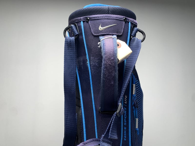 Nike Sport Lite Stand Bag Blue 5-Way Divide Dual Strap Golf Bag