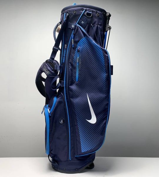 Nike Sport Lite Stand Bag Blue 5-Way Divide Dual Strap Golf Bag