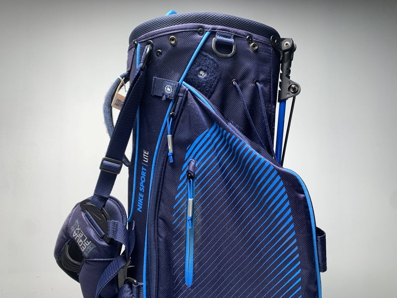 Nike Sport Lite Stand Bag Blue 5-Way Divide Dual Strap Golf Bag