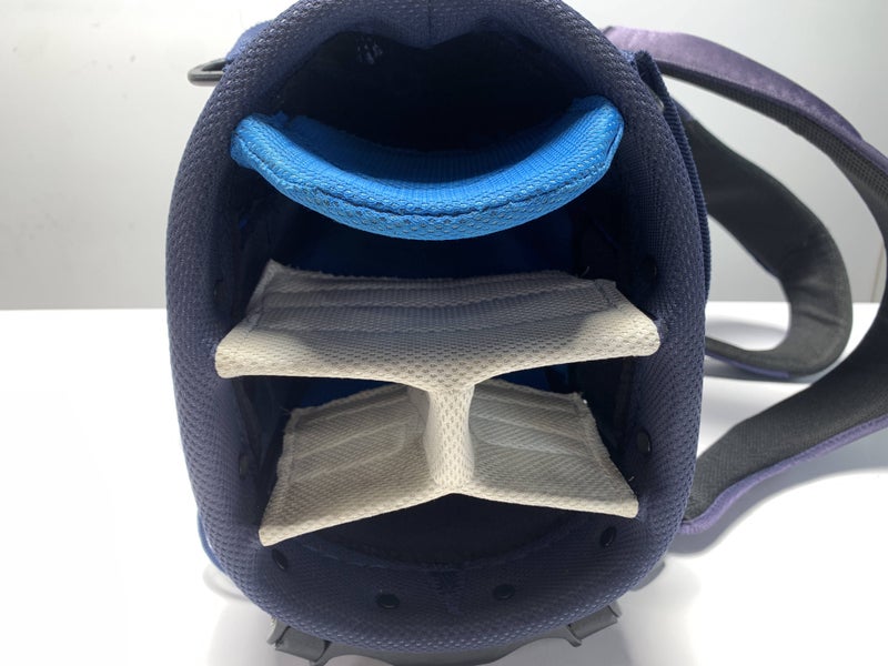 Nike Sport Lite Stand Bag Blue 5-Way Divide Dual Strap Golf Bag