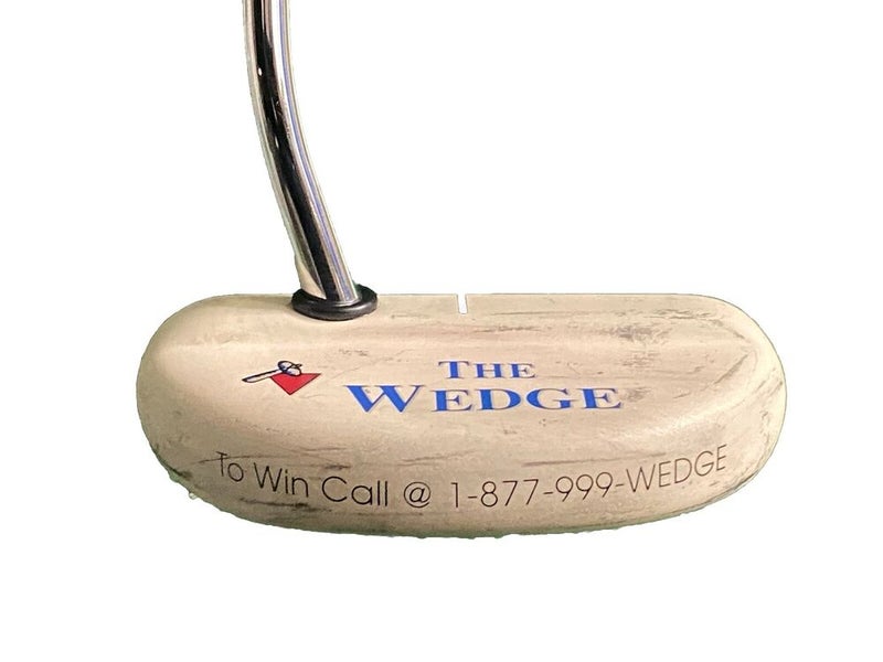 Imhoff Golf "The Wedge" Ceramic Mallet Putter RH Steel 35" Nice Golf Pride Grip