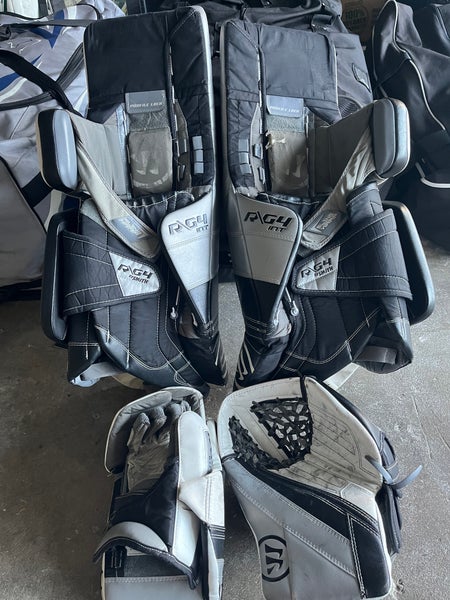 Warrior goalie set pads and gloves