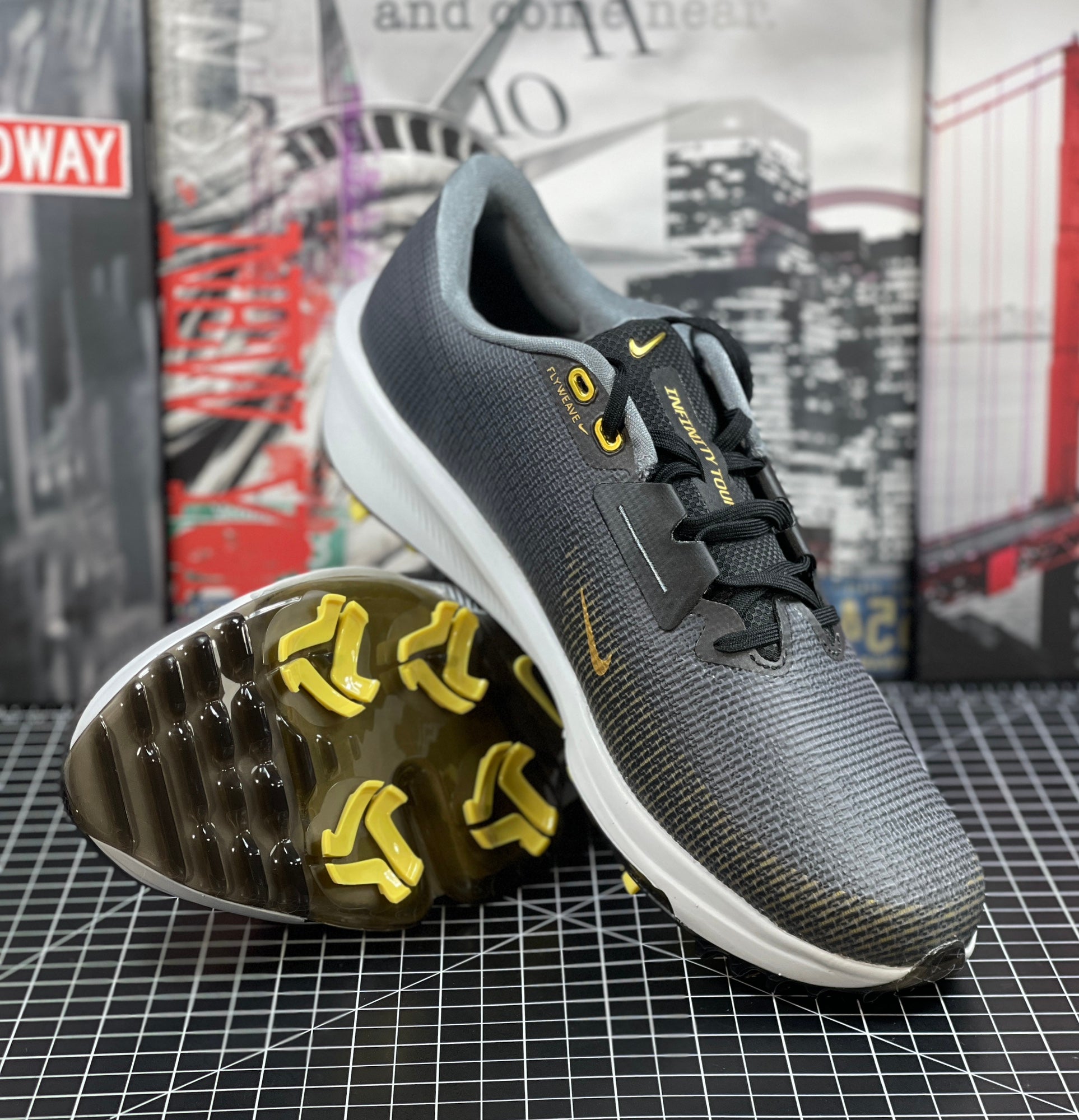 Nike Air Zoom Infinity Tour 2 Size 12 in Black and Gold Nike Zoom Infinity Tour 2 Golf Shoes Black Gold Men Golf  main image 3