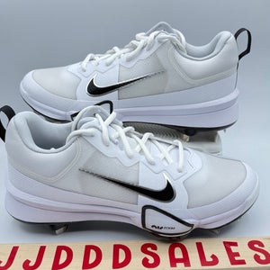 Nike Force Zoom Trout 9 Metal Baseball Cleats White FB2907-102 Mens Sz 11.5  New