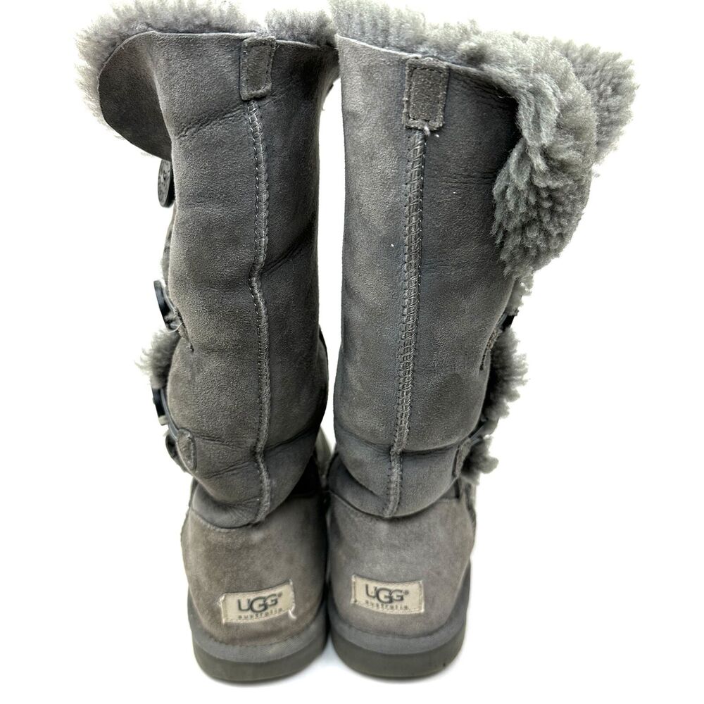 UGG Hartsville Boots Men\'s 8.5 Black Leather Waterproof Sheepskin Lined GBNC447 UGG Hartsville Boots Men main image 2