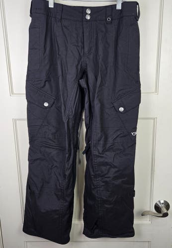 Burton Womens Snowboarding Pants Size: S Black Cargo Pockets Ski Insulated
