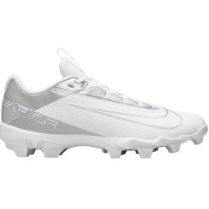 new mens 11.5 nike vapor edge shark 2 low molded football/lacrosse cleats white/silver DH5088