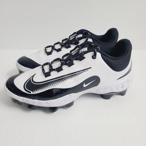 Nike Alpha Huarache Elite 4 Low MCS Baseball Cleats FD6255-108 Size 9.5 Black