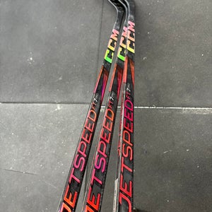 BRAND NEW 3 PACK 80 Flex Senior CCM Jetspeed FT7 Pro Left Hand Hockey Stick P28  (New)