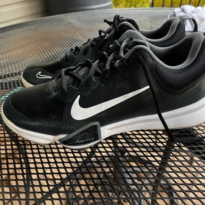 Nike Force Zoom Trout 9 Pro Black/White Metal Cleats Size 9 FB2907-001