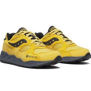 NEW Saucony Grid Shadow 2 GTX Shoes! 9 Yellow Black Grey  Gore-Tex  S70840-1