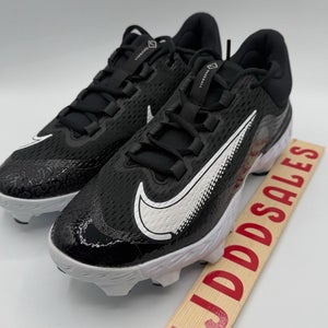 Nike Alpha Huarache Elite 4 MCS Baseball Cleat Black White FD6221-001 Men’s Sz 11.5  New