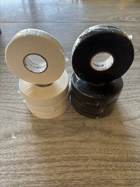 NEW Stock Hockey Stick Tape (4 White, 4 Black)