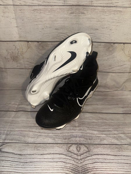 Nike Alpha Huarache NXT Black White Baseball Metal Cleats DJ6517-001 Men Size 11