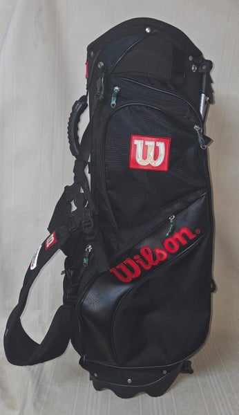Wilson Stand Golf Bag 6 Divider 7 Pocket Zip Closure Rain Cover