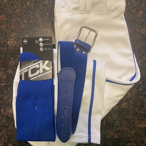 White Men's Small Adult Alleson Game Pants (New)