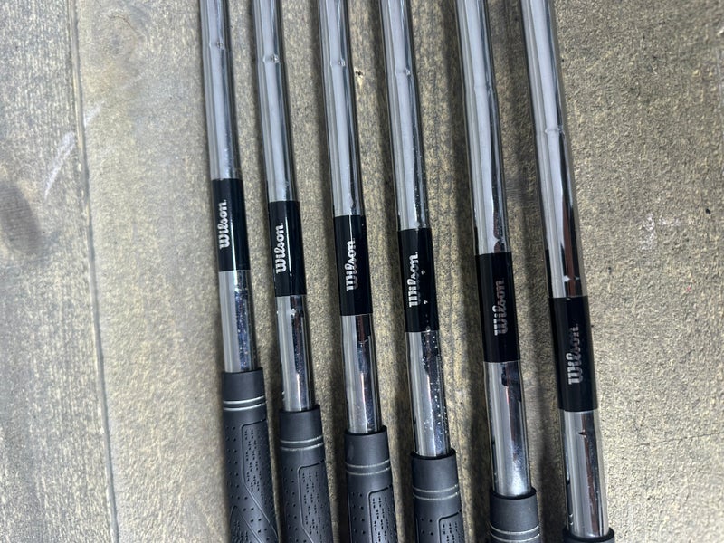 Wilson Reflex Black Iron Golf Club Set 5-PW Regular Steel Mens RH