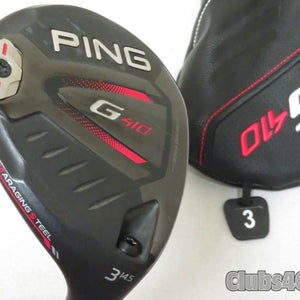 PING G410 Fairway 14.5°  3 Wood TOUR 2.0 Chrome 65 Regular +Cover .. Clean