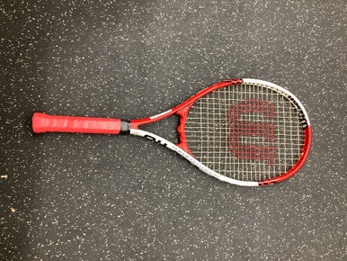 Used Wilson ROGER FEDERER 110 Adult Tennis Racquet Red 4 3/8" 11162-C000425952