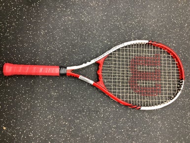 Used Wilson ROGER FEDERER 110 Adult Tennis Racquet Red 4 3/8" 11162-C000425952