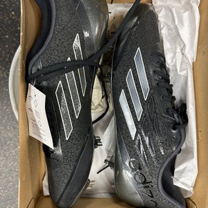 Black Men's Size 13.0 (W 14.0)  Adidas Low Top Adizero Afterburner Metal (New)