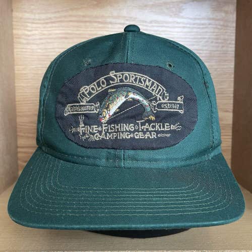 Vintage Polo Ralph Lauren Sportsman Snapback Hat Cap Fishing 90s - BOOTLEG