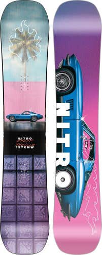 Nitro Cheap Thrills Wide Men's Snowboard 157 cm Park Twin New 2025