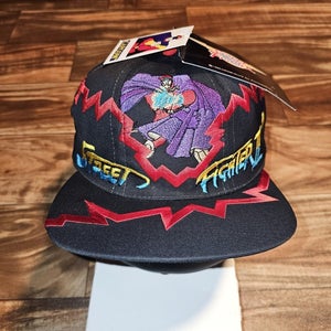 NEW Vintage Rare Street Fighter II M. Bison Capcon Jagged Edge SNES Hat Snapback