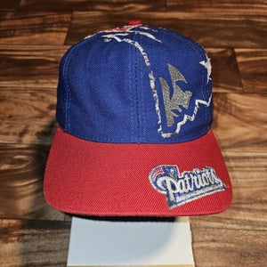 Vintage New England Patriots Big Logo The Game NFL Sports 1990s Hat Cap Snapback