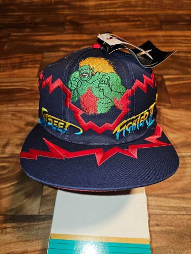 NEW Vintage Street Fighter II SNES Promo Blanka Vega Jagged Edge Hat Snapback