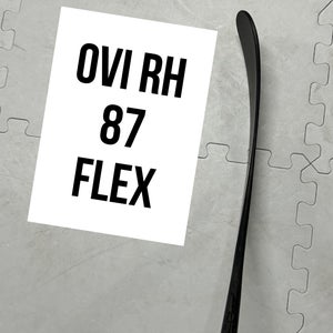 Senior(1x)Right OVI 87 Flex PROBLACKSTOCK Pro Black Out Unbranded Pro Stock Hockey Sticks