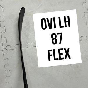Senior(1x)Left OVI 87 Flex PROBLACKSTOCK Toe Pattern Pro Black Out Unbranded Pro Stock Hockey Sticks