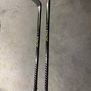 2 Pack Intermediate Warrior Alpha Lx 20 Left Hand Hockey Stick W28 Pro Stock (New)