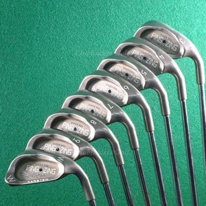 Ping Zing Stainless Black Dot 3-PW Iron Set Karsten JZ Steel Stiff