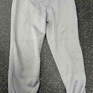 Used Mizuno GIRLS SOTBALL PANTS BB/SB Pant Girls Grey LG 11849-S000026333