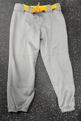 Used Mizuno GIRLS SOTBALL PANTS BB/SB Pant Girls Grey LG 11849-S000026333