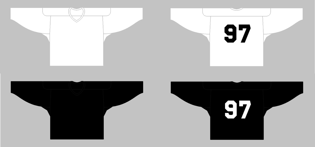 New Black and White Youth Practice Jerseys