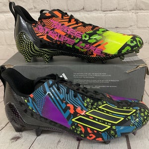 Adidas IG9569 adizero 12.0 Mismatch Football Cleats Black Pink Yellow US 11.5