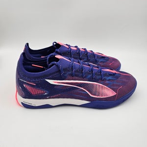 Puma Men’s 9.5 ULTRA 5 Pro Court Indoor Soccer Shoes Purple/White 107888-01 NEW