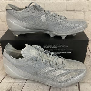 Adidas IE4419 adizero Electric Football Cleats Grey Metallic Silver US 9.5