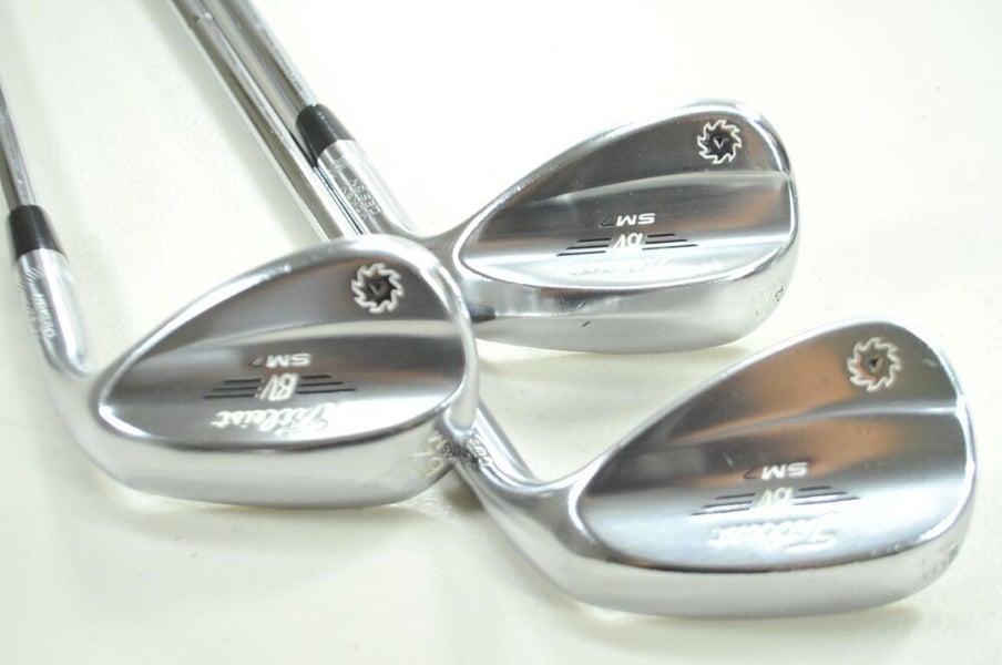 Titleist Vokey SM7 Tour Chrome 52*, 58*, 62* Wedge Set Right Steel # 193003